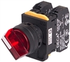 Deca A20F-2E01Q4R 22 mm Selector Switch, 2 Position, Red