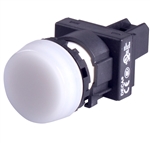 Deca 22 mm White LED Pilot Lamp, Marking Plate Head, 12V