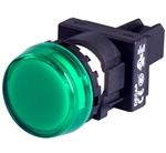 Deca 22 mm Green LED Pilot Lamp, Marking Plate Head, 24V