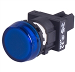 Deca 22 mm Blue LED Pilot Lamp, Marking Plate Head, 24V