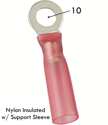 AFND5 Nylon Insulated 22-16 AWG Ring Terminal