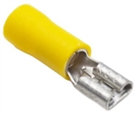 Mueller AI-20167 Yellow Vinyl Insulated Quick Disconnect Terminal, 12-10 AWG, .187" X .032"
