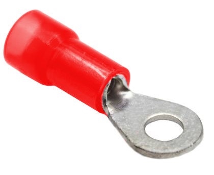 Mueller AI-50020N Nylon Insulated Ring Terminal, Stud Size 6, 22-18 AWG