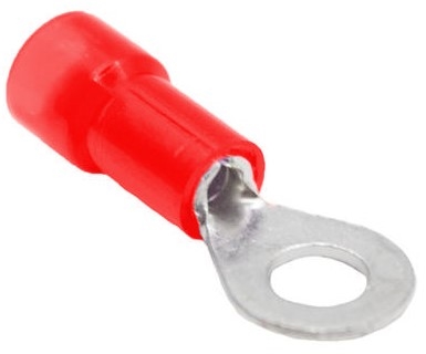 Mueller AI-50030N Nylon Insulated Ring Terminal, Stud Size 8, 22-18 AWG