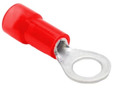 Mueller AI-50040N Nylon Insulated Ring Terminal, Stud Size 10, 22-18 AWG