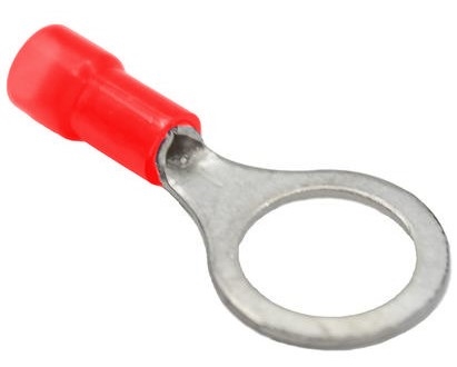 Mueller AI-50043N Nylon Insulated Ring Terminal, Stud Size 3/8", 22-18 AWG