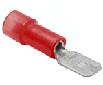 Mueller AI-50197N Red Nylon Insulated Male Quick Disconnect Terminal, 22-18 AWG, .187" X .02"