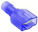 Mueller AI-50208 Blue Nylon Fully Insulated Male Quick Disconnect Terminal, 16-14 AWG, .25" X .032"