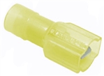Mueller AI-50212 Yellow Nylon Fully Insulated Male Quick Disconnect Terminal, 12-10 AWG, .25" X .032"