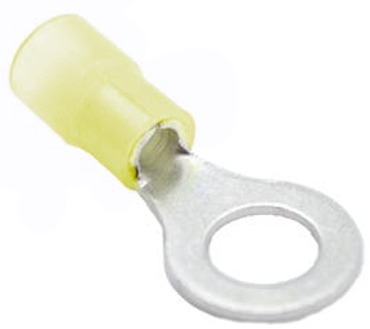 Mueller AI-50250N Nylon Insulated Ring Terminal, Stud Size 5/16", 12-10 AWG