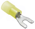 Mueller AI-50270N Nylon Insulated Fork Terminal, Stud Size 6, 12-10 AWG