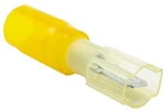 Mueller AI-70212 Yellow Heat Shrink Insulated Male Quick Disconnect Terminal, 12-10 AWG, .25" X .032"