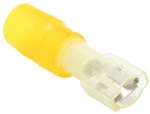 Mueller AI-70213 Yellow Heat Shrink Insulated Female Quick Disconnect Terminal, 12-10 AWG, .25" X .032"