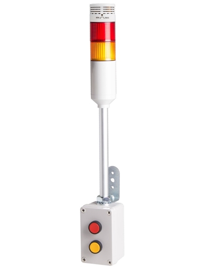 Menics ATEP-RY-Z 2 Tier Tower Light, Red Yellow, Buzzer