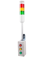 Menics ATEP-RYG-Z 3 Tier Tower Light, Red Green Yellow, Buzzer