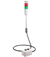 Menics ATEPR-10-RG-Z 2 Tier Tower Light, Red Green, w/ Adjustable Buzzer