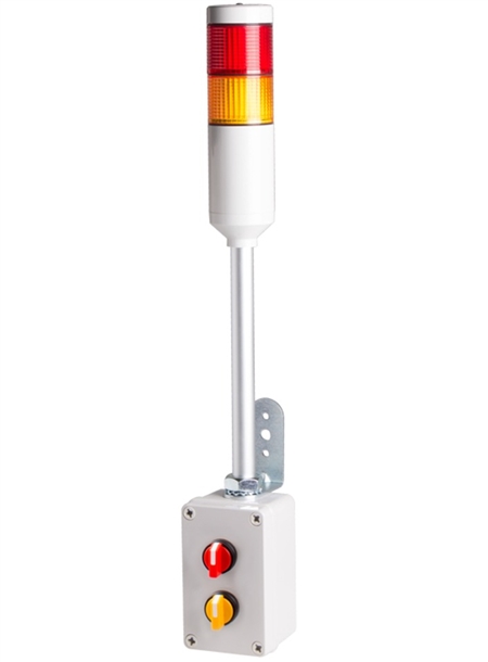 Menics ATES-RY 2 Tier Tower Light, Red Yellow