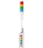 Menics ATES-RYGBC 5 Tier Tower Light, Red Green Yellow Blue Clear