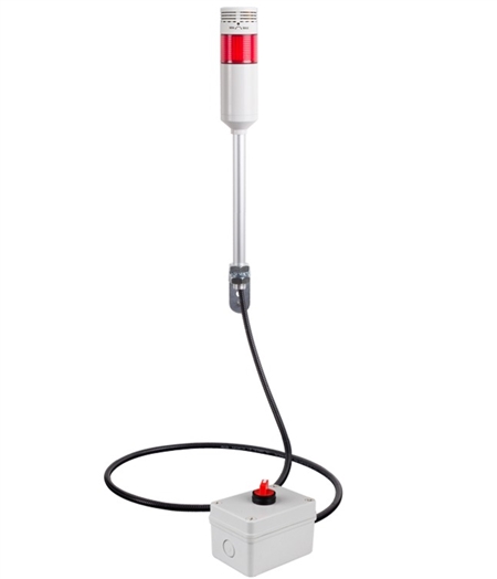 Menics ATESR-15-R-Z 1 Tier Tower Light, Red