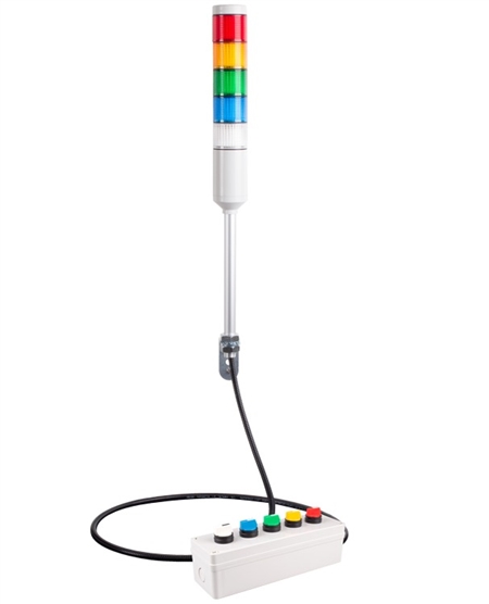 Menics ATESR-15-RYGBC 5 Tier Tower Light, Red Green Yellow Blue Clear