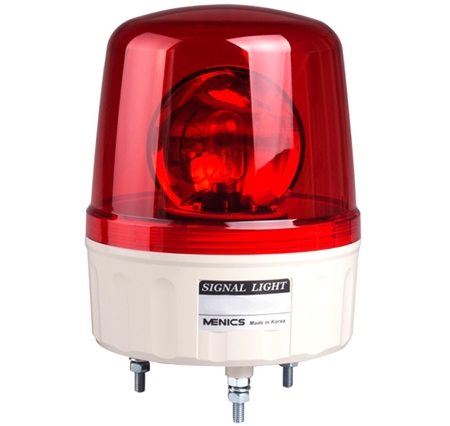 Menics 135mm Beacon Signal Light, 12V, Red, Rotating