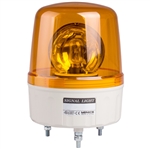 Menics 135mm Beacon Signal Light, 24V, Yellow, Rotating
