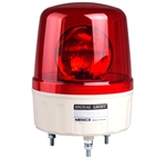 Menics 135mm Beacon Signal Light, 24V, Red, Rotating w/ Alarm