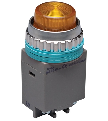 Kacon B30-17Y-24VDC 30 mm Pilot Lamp, Yellow, 24V