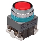 Kacon B30-21R 30 mm Push Button, Red