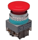 Kacon B30-21R-N40 40 mm Momentary Push Button, Red, Mushroom Head