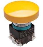 Kacon B30-21Y-N65 65 mm Push Button, Yellow, Mushroom Head