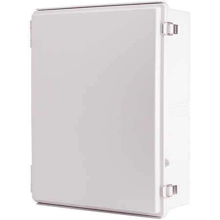 Boxco BC-AGP-405016 Hinged Lid Enclosure, Solid Gray, ABS Plastic