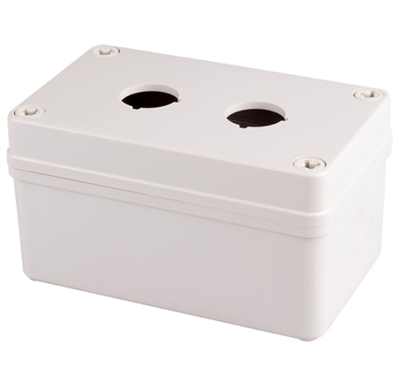 Boxco BC-AGS-2202 Push Button Box, 2 Position, 22 mm, ABS Plastic