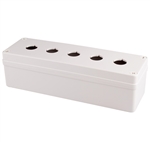 Boxco BC-AGS-2205 Push Button Box, 5 Position, 22 mm, ABS Plastic