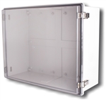 Boxco BC-ATH-504020 Hinged Lid Enclosure, Clear Cover, ABS Plastic