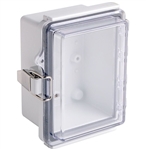 Boxco BC-ATP-091207 Hinged Lid Enclosure, Clear, ABS Plastic