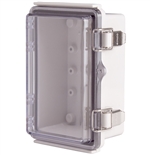 Boxco BC-ATP-101507 Hinged Lid Enclosure, Clear Cover, ABS Plastic