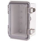 Boxco BC-ATP-101508 Hinged Lid Enclosure, Clear Cover, ABS Plastic
