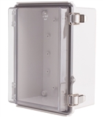 Boxco BC-ATP-172211 Enclosure, 170x220x105, Clear Cover Hinged Lid, ABS Plastic