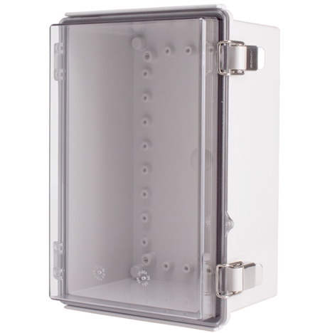 Boxco BC-ATP-192814 Hinged Lid Enclosure, Clear Cover, ABS Plastic