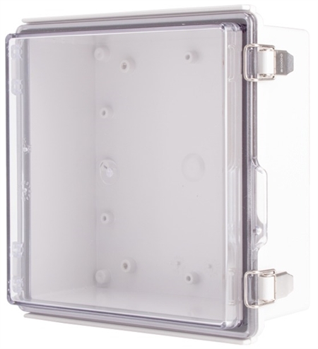 Boxco BC-ATP-212110 Hinged Lid Enclosure, Clear Cover, ABS Plastic