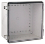 Boxco BC-ATP-253515 Hinged Lid Enclosure, Clear Cover, ABS Plastic