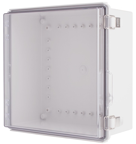 Boxco BC-ATP-303015 Hinged Lid Enclosure, Clear Cover, ABS Plastic