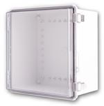 Boxco BC-ATP-303018 Hinged Lid Enclosure, Clear Cover, ABS Plastic
