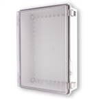 Boxco BC-ATP-304012 Hinged Lid Enclosure, Clear Cover, ABS Plastic