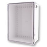 Boxco BC-ATP-304018 Hinged Lid Enclosure, Clear Cover, ABS Plastic