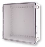 Boxco BC-ATP-353515 Enclosure, 350x350x150, Clear Hinged Lid, ABS Plastic