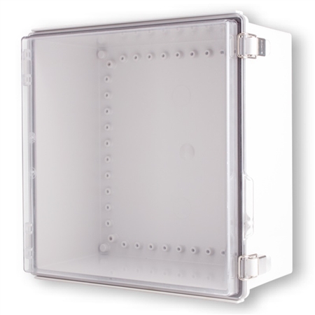 Boxco BC-ATP-353518 Hinged Lid Enclosure, Clear Cover, ABS Plastic