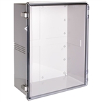 Boxco BC-ATP-354516 Hinged Lid Enclosure, Clear Cover, ABS Plastic