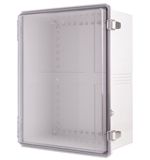Boxco BC-ATP-354520 Hinged Lid Enclosure, Clear Cover, ABS Plastic